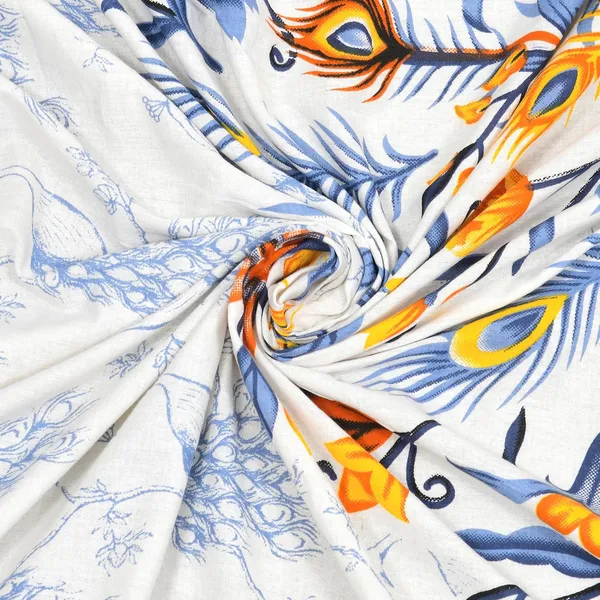 White_Soft_Cotton_Printed_Bedsheet_With_Pillow_Covers_For_Double_Size_Bed_(100_X_90_X_17_Inch)