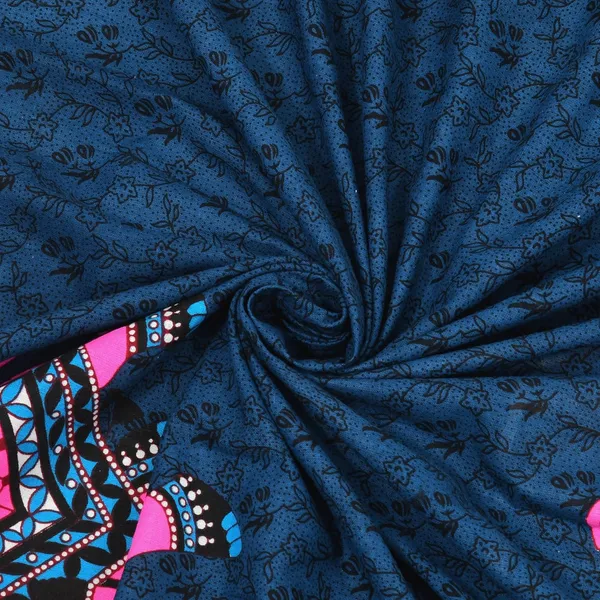 Dark_Blue_Soft_Cotton_Printed_Bedsheet_With_Pillow_Covers_For_Double_Size_Bed_(100_X_90_X_17_Inch)