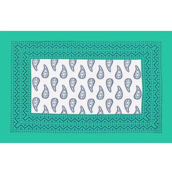 Sea_Green_Soft_Cotton_Printed_Bedsheet_With_Pillow_Covers_For_Single_Size_Bed_(90_X_63_X_15_Inch)
