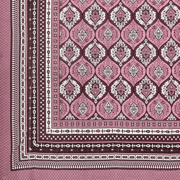 Maroon_Soft_Cotton_Printed_Bedsheet_With_Pillow_Covers_For_Single_Size_Bed_(90_X_63_X_15_Inch)