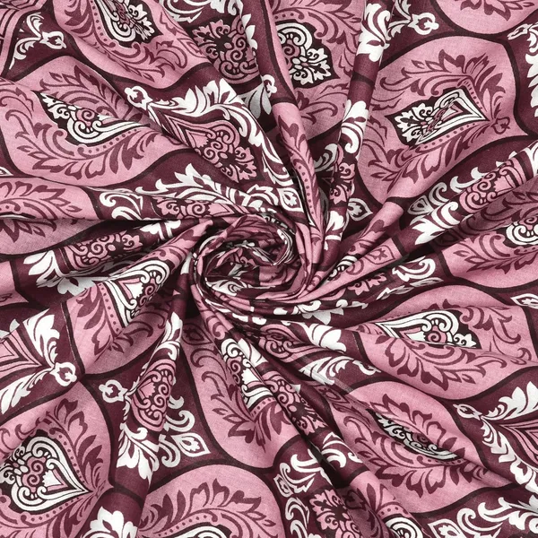 Maroon_Soft_Cotton_Printed_Bedsheet_With_Pillow_Covers_For_Single_Size_Bed_(90_X_63_X_15_Inch)