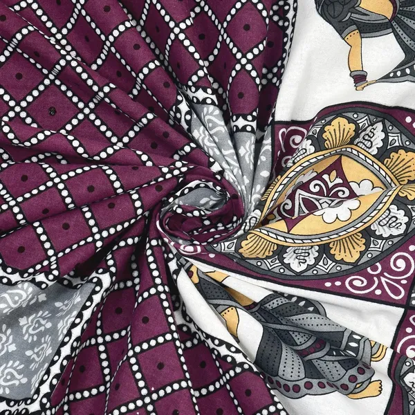 Dark_Purple_Soft_Cotton_Printed_Bedsheet_With_Pillow_Covers_For_Single_Size_Bed_(90_X_63_X_15_Inch)
