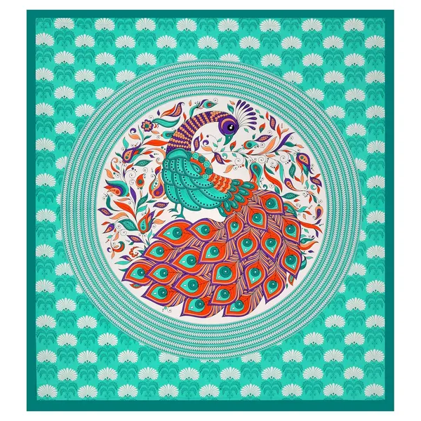 Green_Soft_Cotton_Printed_Bedsheet_With_Pillow_Covers_For_Double_Size_Bed_(100_X_90_X_17_Inch)