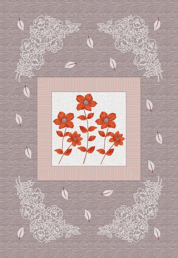Light_Brown_Soft_Cotton_Printed_Bedsheet_With_Pillow_Covers_For_Single_Size_Bed_(90_X_63_X_15_Inch)