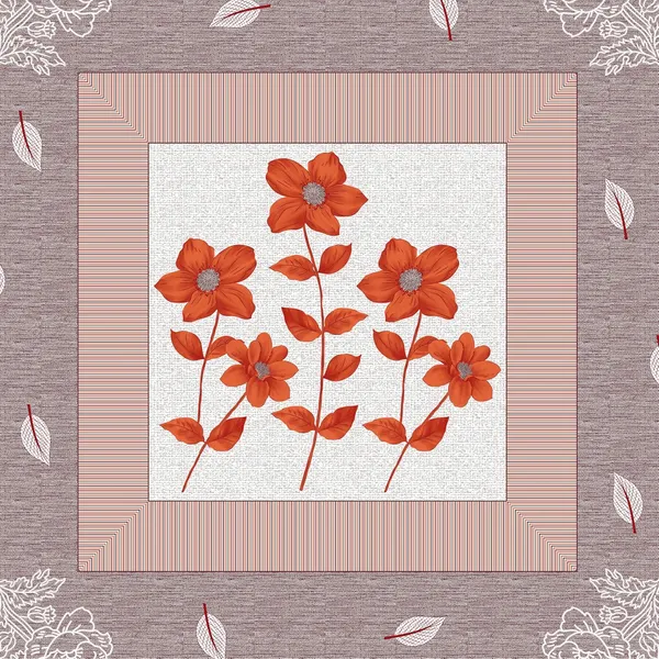 Light_Brown_Soft_Cotton_Printed_Bedsheet_With_Pillow_Covers_For_Single_Size_Bed_(90_X_63_X_15_Inch)