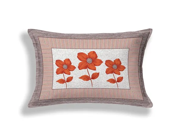Light_Brown_Soft_Cotton_Printed_Bedsheet_With_Pillow_Covers_For_Single_Size_Bed_(90_X_63_X_15_Inch)