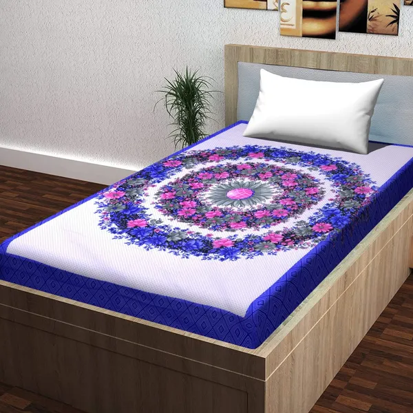 Multicolor_Soft_Cotton_Printed_Bedsheet_With_Pillow_Covers_For_Single_Size_Bed_(90_X_63_X_15_Inch)
