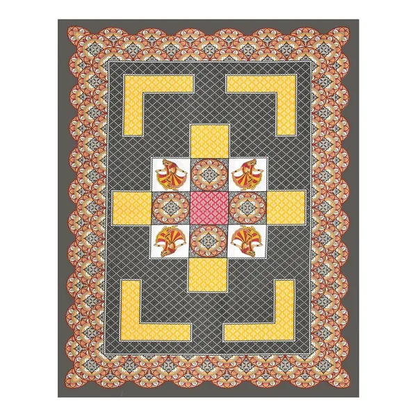 Dark_Grey_Soft_Cotton_Printed_Bedsheet_With_Pillow_Covers_For_Single_Size_Bed_(90_X_63_X_15_Inch)