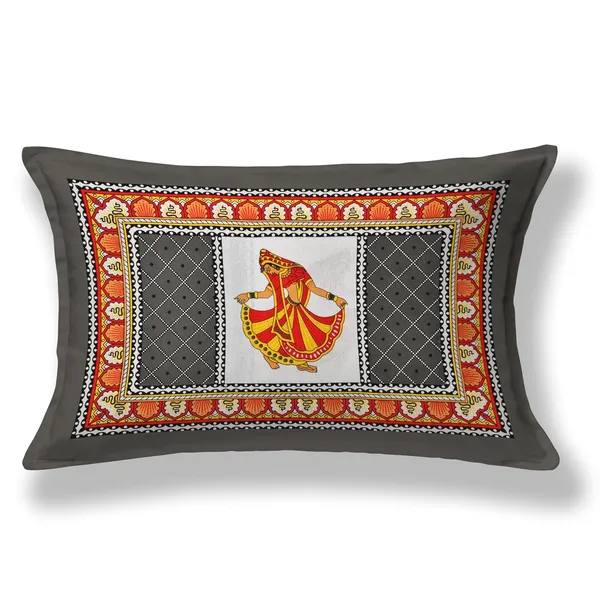Dark_Grey_Soft_Cotton_Printed_Bedsheet_With_Pillow_Covers_For_Single_Size_Bed_(90_X_63_X_15_Inch)