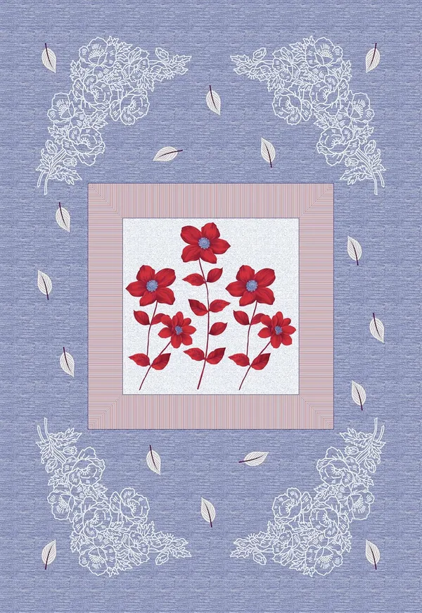 Light_Purple_Soft_Cotton_Printed_Bedsheet_With_Pillow_Covers_For_Single_Size_Bed_(90_X_63_X_15_Inch)
