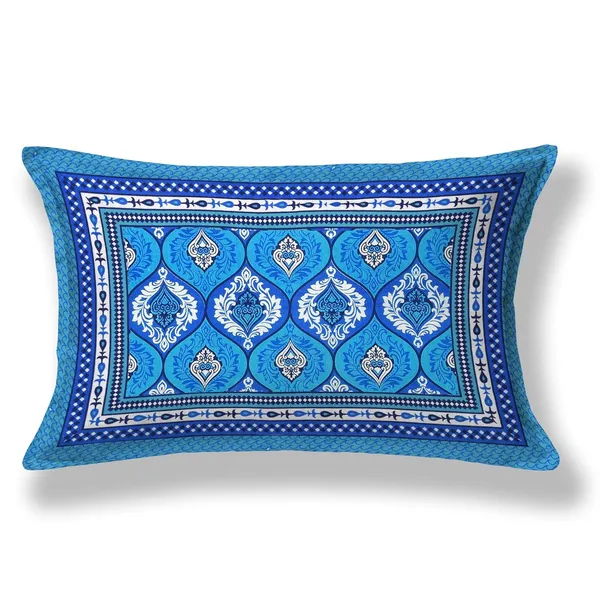 Blue_Soft_Cotton_Printed_Bedsheet_With_Pillow_Covers_For_Single_Size_Bed_(90_X_63_X_15_Inch)