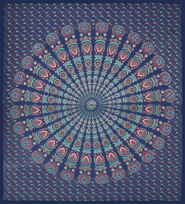 Violet_Blue_Soft_Cotton_Printed_Bedsheet_With_Pillow_Covers_For_Double_Size_Bed_(100_X_90_X_17_Inch)