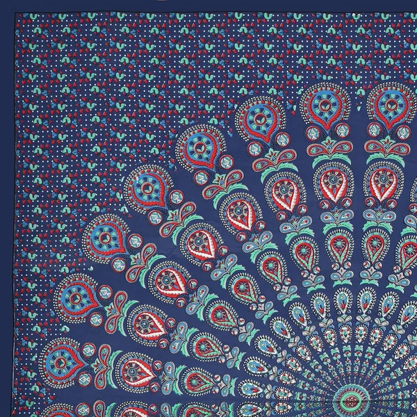 Violet_Blue_Soft_Cotton_Printed_Bedsheet_With_Pillow_Covers_For_Double_Size_Bed_(100_X_90_X_17_Inch)