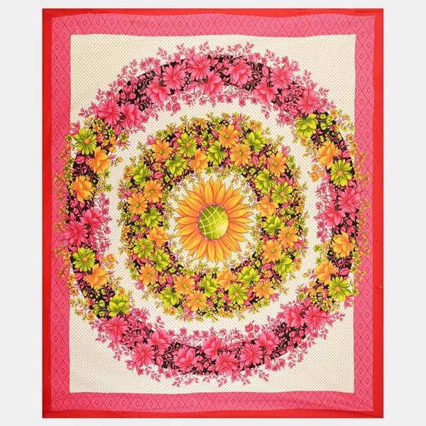 Pink_Soft_Cotton_Printed_Bedsheet_With_Pillow_Covers_For_Double_Size_Bed_(100_X_90_X_17_Inch)