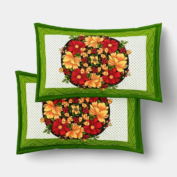 Green_Soft_Cotton_Printed_Bedsheet_With_Pillow_Covers_For_Double_Size_Bed_(100_X_90_X_17_Inch)