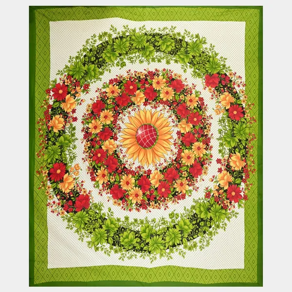 Green_Soft_Cotton_Printed_Bedsheet_With_Pillow_Covers_For_Double_Size_Bed_(100_X_90_X_17_Inch)
