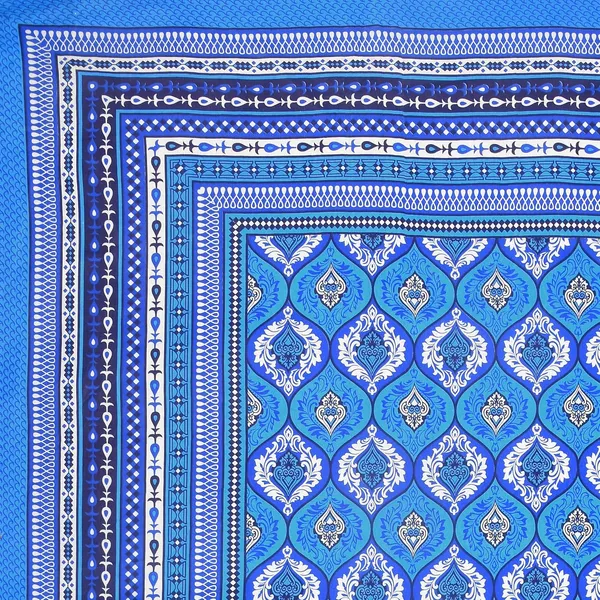 Blue_Soft_Cotton_Printed_Bedsheet_With_Pillow_Covers_For_Double_Size_Bed_(100_X_90_X_17_Inch)
