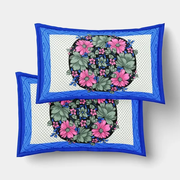 Blue_Soft_Cotton_Printed_Bedsheet_With_Pillow_Covers_For_Double_Size_Bed_(100_X_90_X_17_Inch)