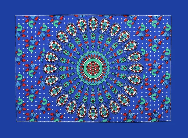 Royal_Blue_Soft_Cotton_Printed_Bedsheet_With_Pillow_Covers_For_Double_Size_Bed_(100_X_90_X_17_Inch)