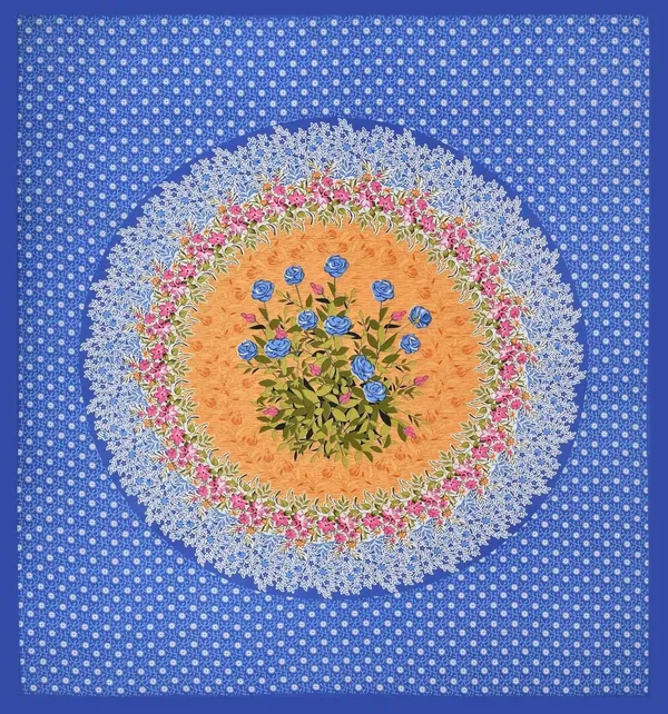 Blue_Soft_Cotton_Printed_Bedsheet_With_Pillow_Covers_For_Double_Size_Bed_(100_X_90_X_17_Inch)