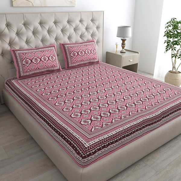 Coral_Soft_Cotton_Printed_Bedsheet_With_Pillow_Covers_For_Double_Size_Bed_(100_X_90_X_17_Inch)