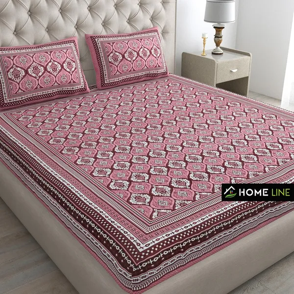 Coral_Soft_Cotton_Printed_Bedsheet_With_Pillow_Covers_For_Double_Size_Bed_(100_X_90_X_17_Inch)