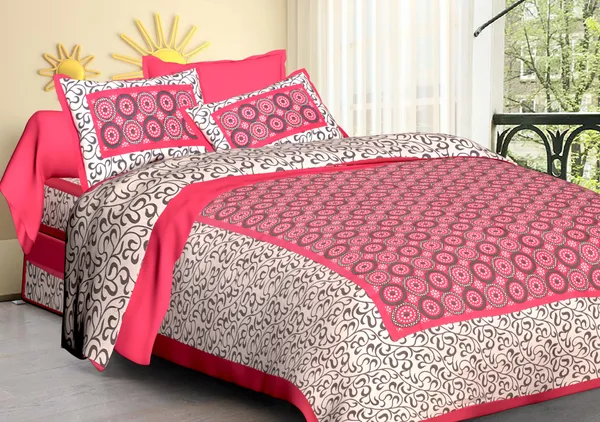 Classic_Pink_Printed_Bedsheet_for_Everyday_Comfort