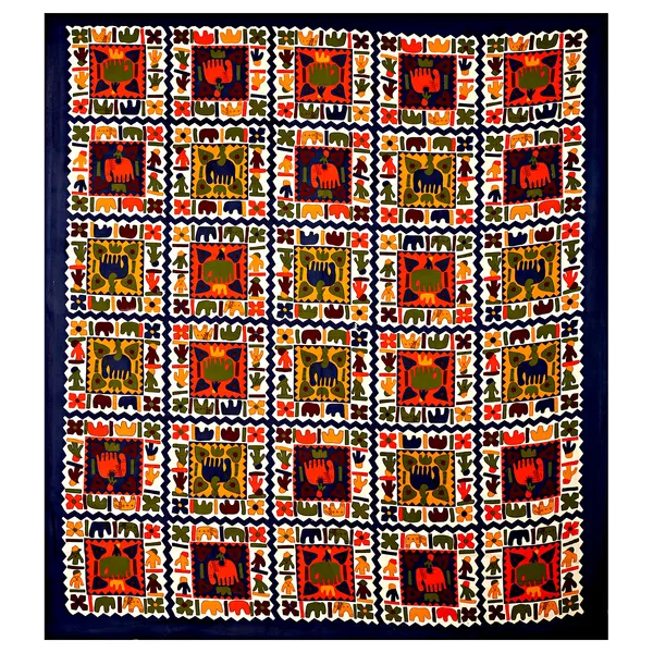 Colorful_Elephant_Print_Cotton_Bedsheet_Set