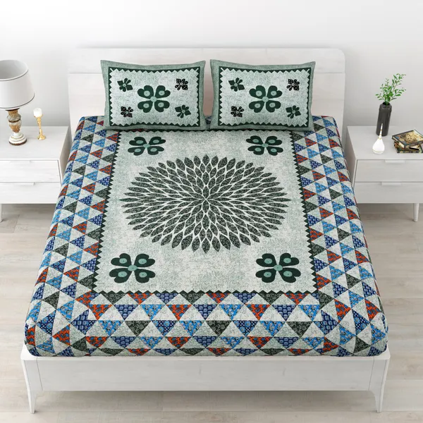 JAMG_Soft_Cotton_Bedsheet_with_Pillow_Covers_for_Double_Size_Bed_|_Printed_Comfortable_Bedding_Set_|_Smooth_Breathable_Fabric_|_Elegant_Home_Furnishing__BADMERI_SURAJ_Multi-Color_45