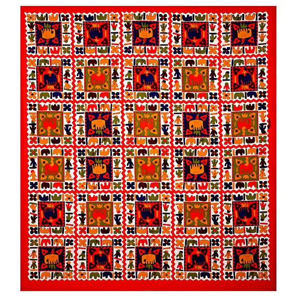 Ethnic_Elephant_Design_Double_Bed_Bedsheet_with_Pillow_Covers
