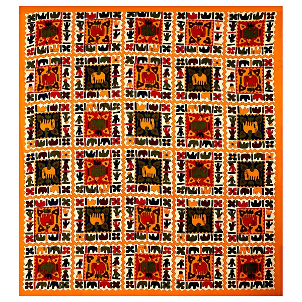 Ethnic_Elephant_Design_Double_Bed_Bedsheet_with_Pillow_Covers