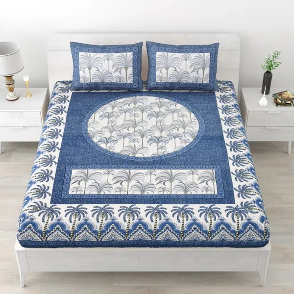 Bring_Natural_Elegance_to_Your_Bedroom_with_This_Palm_Print_Bedsheet_Set