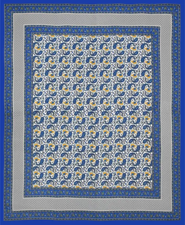 Elegant_Blue_Floral_Cotton_Bedsheet_Set_with_Matching_Pillow_Covers