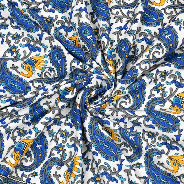 Elegant_Blue_Floral_Cotton_Bedsheet_Set_with_Matching_Pillow_Covers