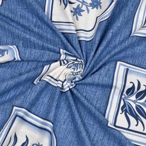 Rajasthani_Arch_Motif_Cotton_Bedsheet_Set_in_Royal_blue