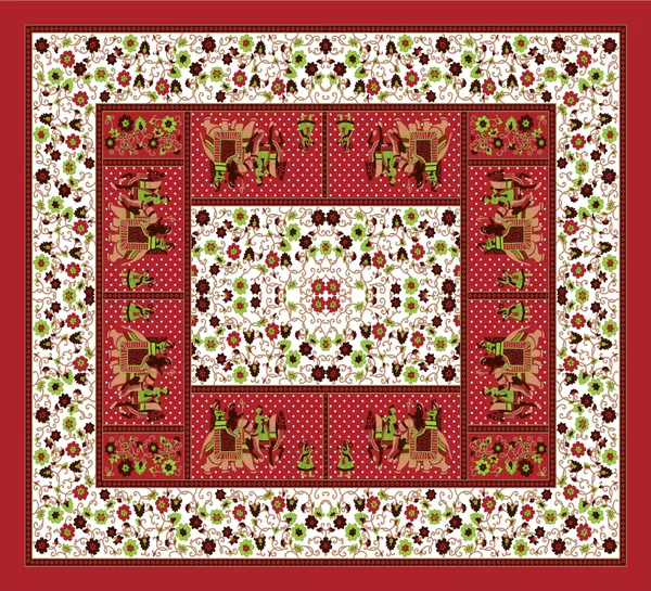 Ethnic_Elephant_Print_Cotton_Bedsheet__2_Pillow_Covers_Included