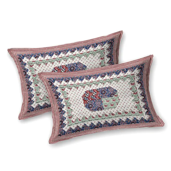 JAMG_Soft_Cotton_Bedsheet_with_Pillow_Covers_for_Double_Size_Bed_|_Printed_Comfortable_Bedding_Set_|_Smooth_Breathable_Fabric_|_Elegant_Home_Furnishing__AZRAK_BINDIYA_Multi-Color_45