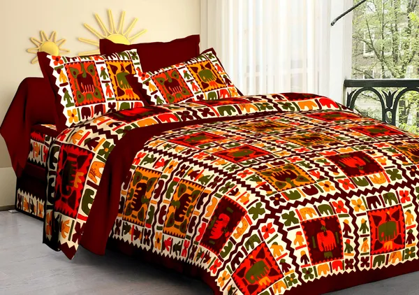 Multicolor_Elephant_Print_Bedsheet_Set_with_Pillow_Covers_for_Double_Bed