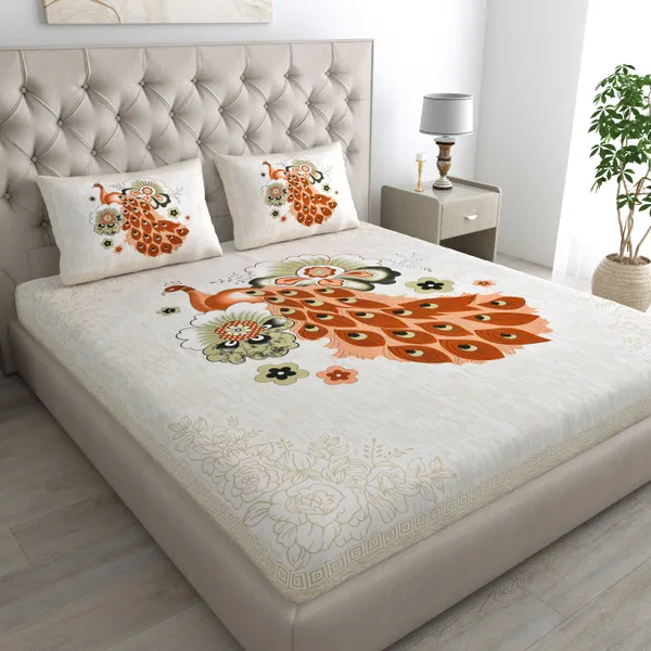 Peacock_Design_Bedsheet_with_2_Pillow_Covers_–_Soft_Cotton