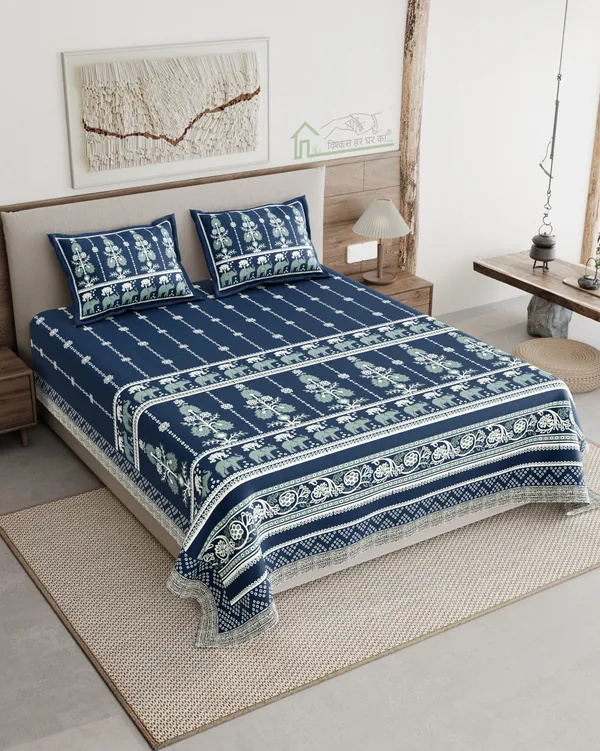 Premium_Cotton_King_Size_Bedsheet_with_Ethnic_Elephant_Design