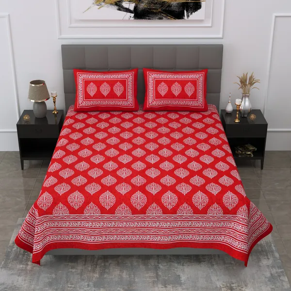 JAMG_Soft_Cotton_Bedsheet_with_Pillow_Covers_for_Double_Size_Bed_|_Printed_Comfortable_Bedding_Set_|_Smooth_Breathable_Fabric_|_Elegant_Home_Furnishing__2_KAM_BOOTI_Multi-Color_45