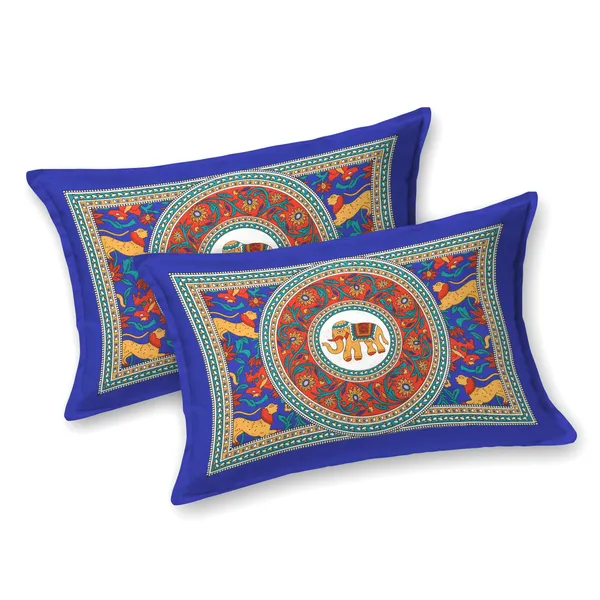 Traditional_Elephant_Mandala_Double_Bedsheet_with_Pillow_Covers