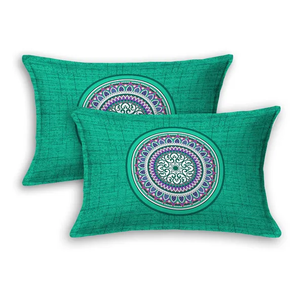 Turquoise_Mandala_Print_Bedsheet_Set_with_Matching_Pillow_Covers