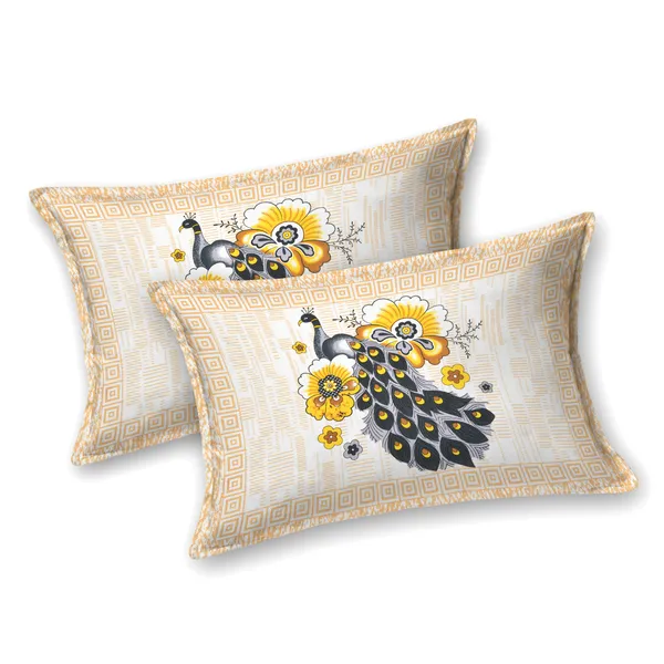 Peacock_Design_Double_Bed_Bedsheet_with_Pillow_Covers