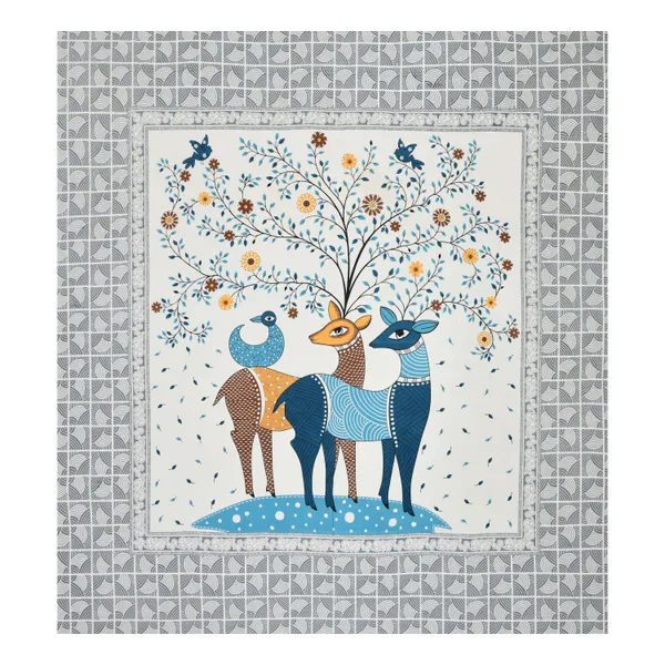 Vibrant_Deer_Print_Bedsheet_Set_with_Matching_Pillow_Covers