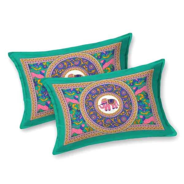 Vibrant_Mandala_Printed_Bedsheet_with_Matching_Pillow_Covers