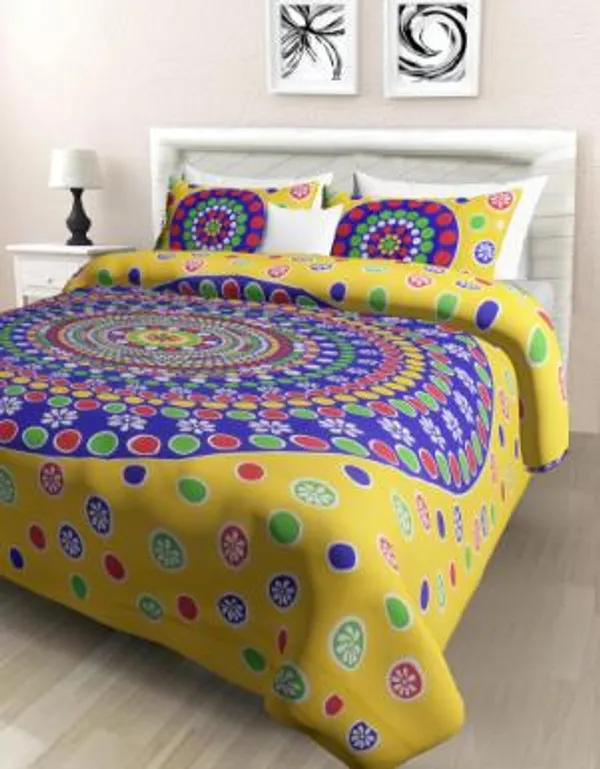 Vibrant_Mandala_Print_Cotton_Bedsheet_Set_with_Matching_Pillow_Covers