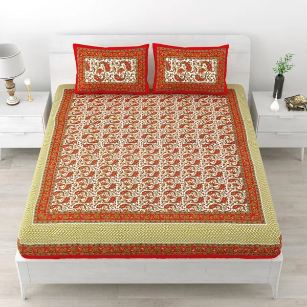 Luxury_Blue_Printed_Bedsheet_Set__Soft_Cotton_with_Designer_Border