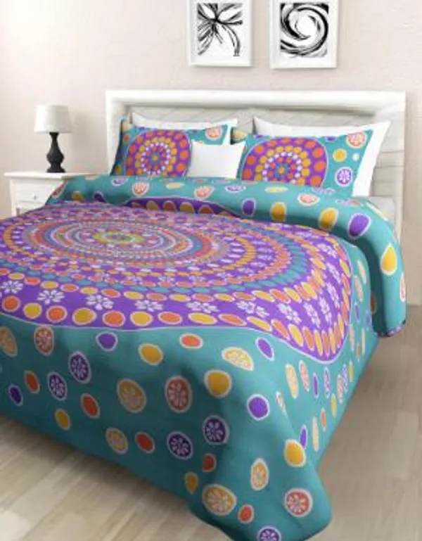 Multicolor_Mandala_Print_Cotton_Bedsheet_with_2_Pillow_Covers