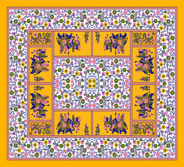 Vibrant_Rajasthani_Elephant_Print_Bedsheet_Set__Rich_Colors,_Royal_Feel